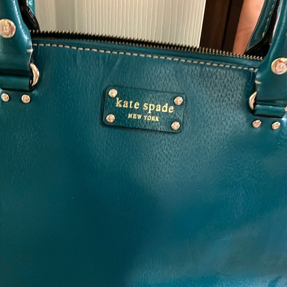 Teal Leather Handbag